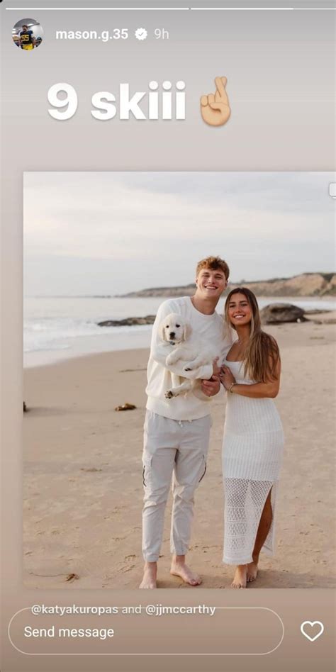 jj mccarthy engagement photos|J.J. McCarthy gets engaged to longtime girlfriend。